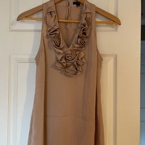 Ann Taylor Champagne Sleeveless Blouse